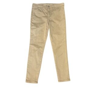 American Eagle Super Stretch Hi-Rise Jegging, Tan, Size 10 Short, Linen Blend